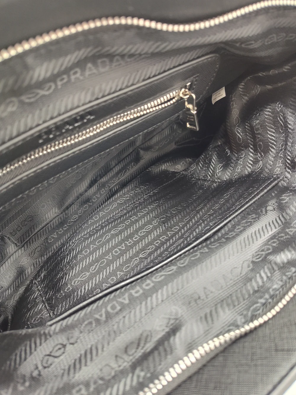 PRADA Black Nylon 3 Piece Tote Crossbody Pouch GWP Set Strap Dust Bag NWT